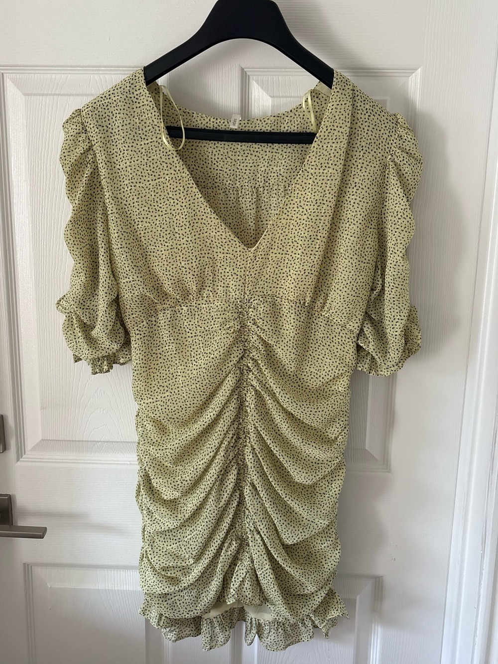 sage green mini dress Size L